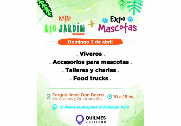 Se viene la Expo Bio Jardín + Expo Mascota en el Parque Lineal Don Bosco