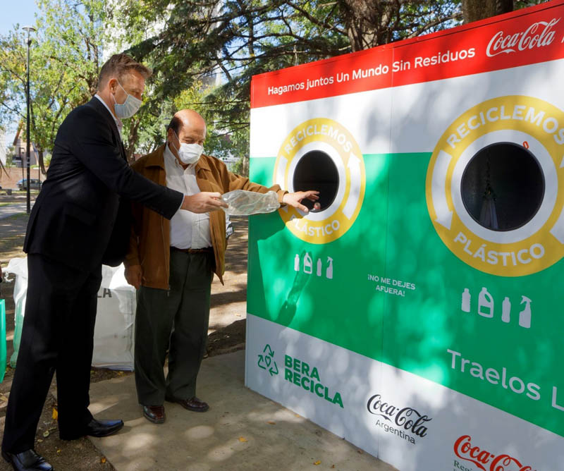 Coca-Cola inauguró una nueva estación de reciclaje en Berazategui