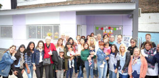 Mayra inauguró una sala maternal