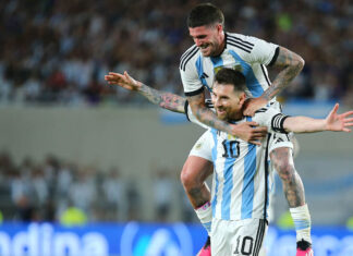 Selección: Messi gol Fiesta de los Campeonee