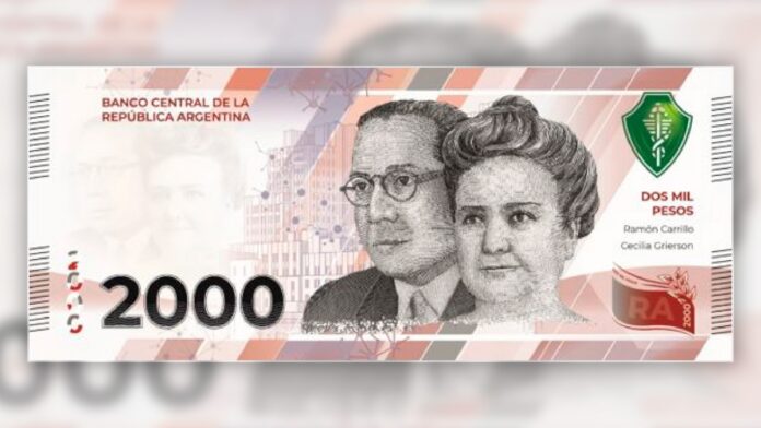 billete de dos mil pesos
