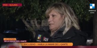 La madre de L-Gante dijo que "es horrible" que su hijo siga preso y, desde la DDI de Quilmes, se mostró esperanzada con el posible traslado del cantante a la cárcel de Melchor Romero.