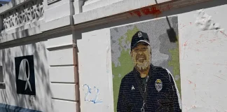 Vandalizaron el mural de Maradona en el estadio de Gimnasia La Plata