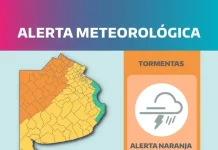 Alerta naranja por tormentas en la Provincia: se esperan ráfagas de más de 80 km/h y lluvias intensas