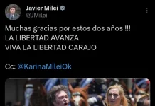 Javier Milei celebró sus primeros dos años en la Presidencia