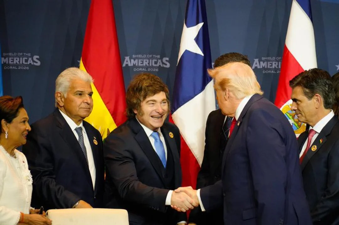 Milei participó de la cumbre “Escudo de las Américas” en Florida y ratificó su alianza política con Trump