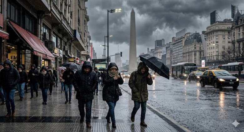 Tras la ciclogénesis, llega un fin de semana polar al AMBA: viento, frío y mínimas de hasta 2 grados