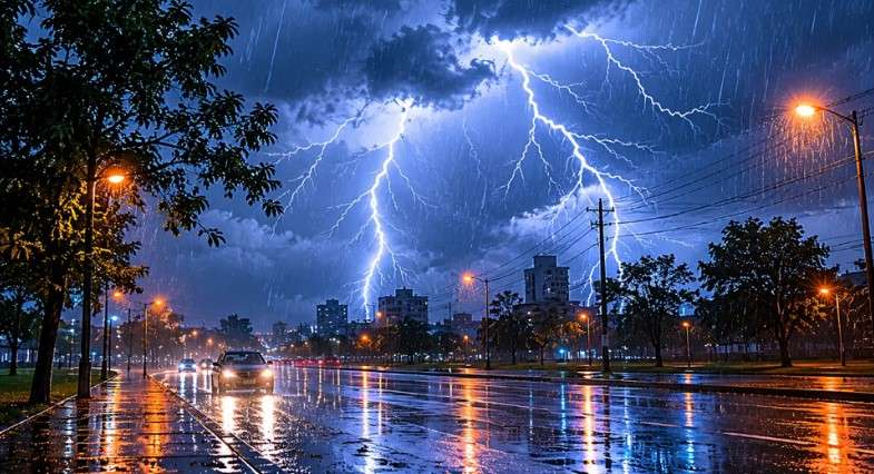 Alerta amarilla por tormentas: advierten por granizo, ráfagas y abundante caída de agua
