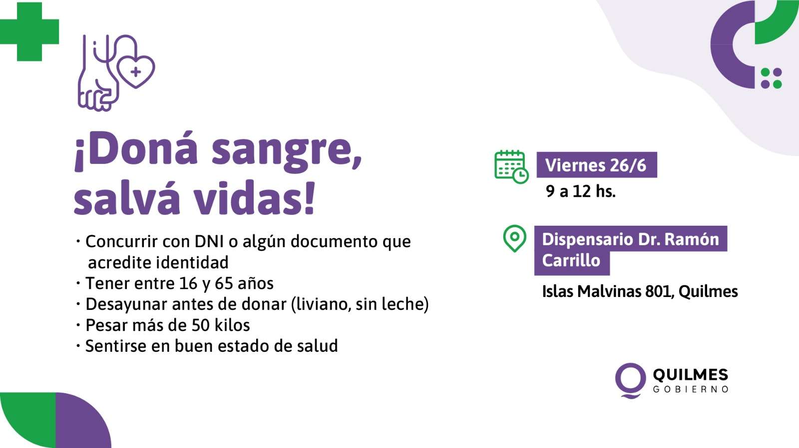 donación de sangre quilmes