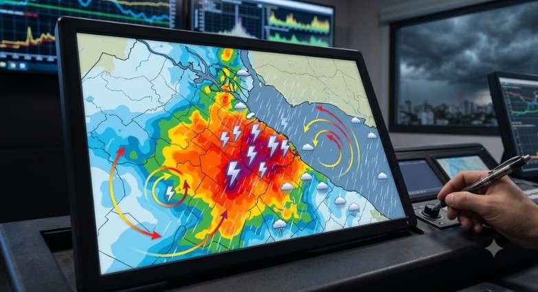 Viernes con alerta por tormentas en el AMBA: lluvias, ráfagas y posible caída de granizo